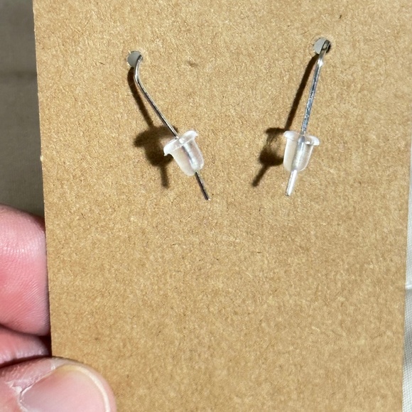 2/$20 Silver tone long marquee w/filigree & swirl hook earrings NWOT - Picture 5 of 10